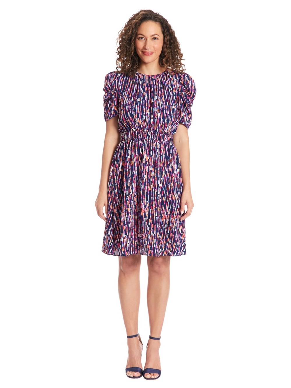 London Times Multicolor Patterned Dress